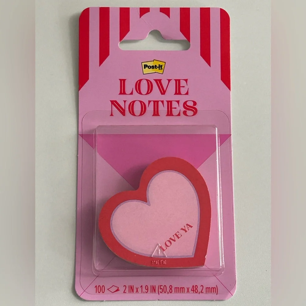 NEW!! Post-it Heart Shaped Love Notes Collection (Includes 3 Packs) NWT